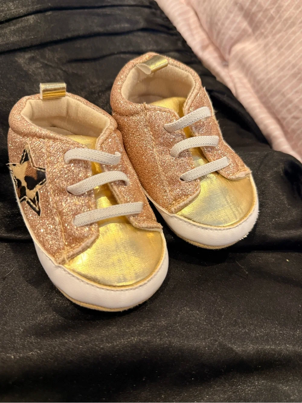 Pink Floral Baby Girls Mary Jane Shoes with Bow